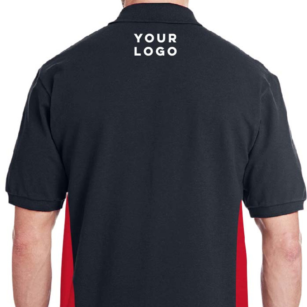 2-toned Honeycomb Cotton Polo Tees (Side Panels), view 2