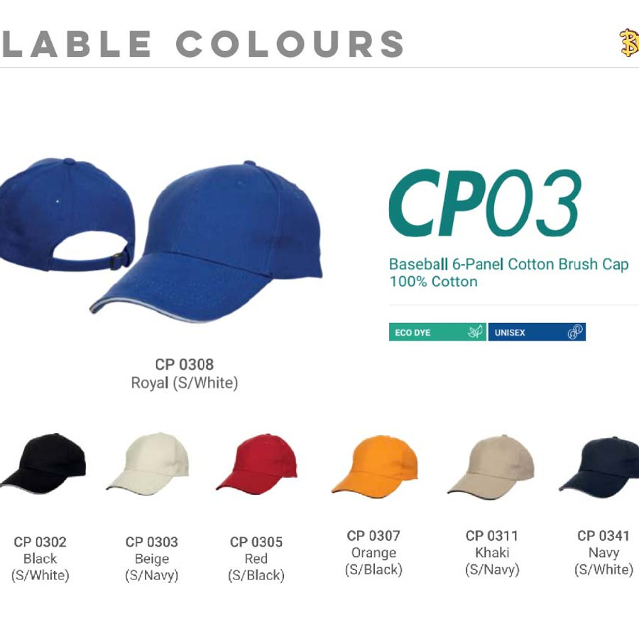 Cotton Caps 2-toned (CP03)