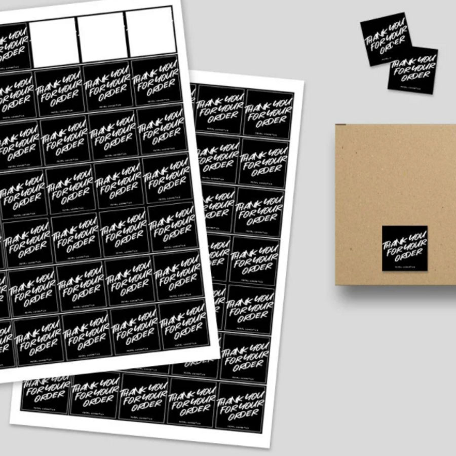 Custom Square Sticker Printing (3cm, 4cm)