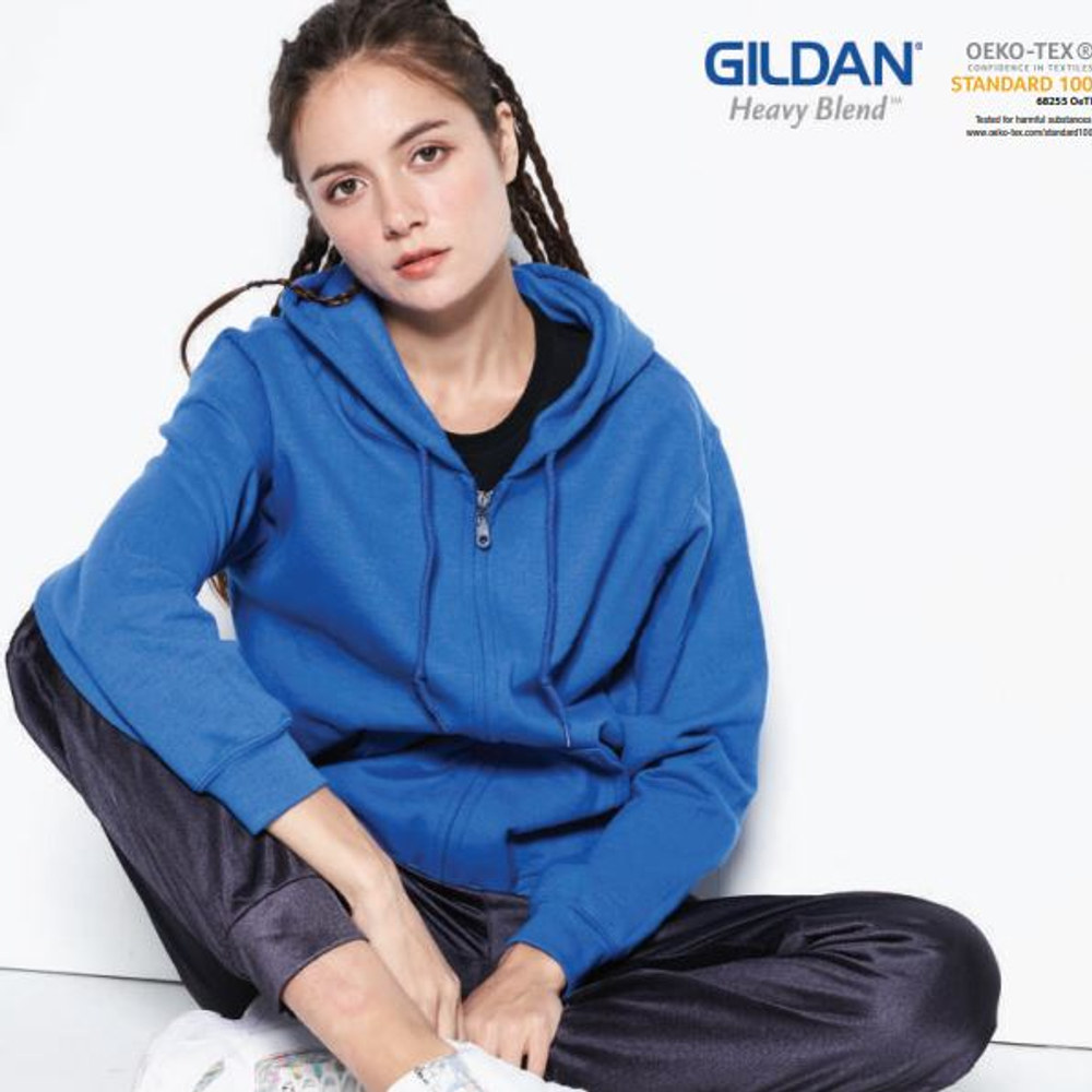 Full Zip Hooded Sweatshirt (Gildan 88600) - 285gsm, view 2