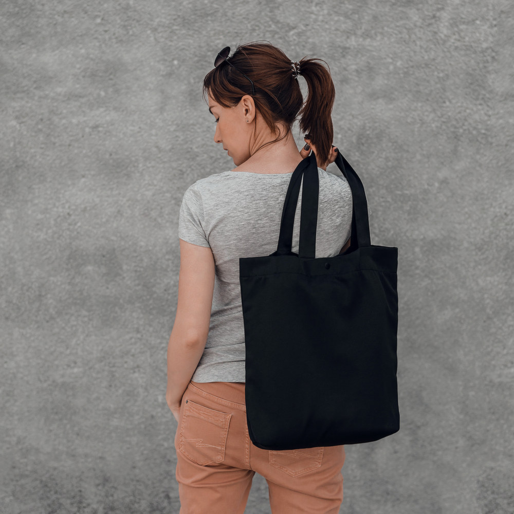 High Quality Canvas Tote Bag - plain, no print, view 2