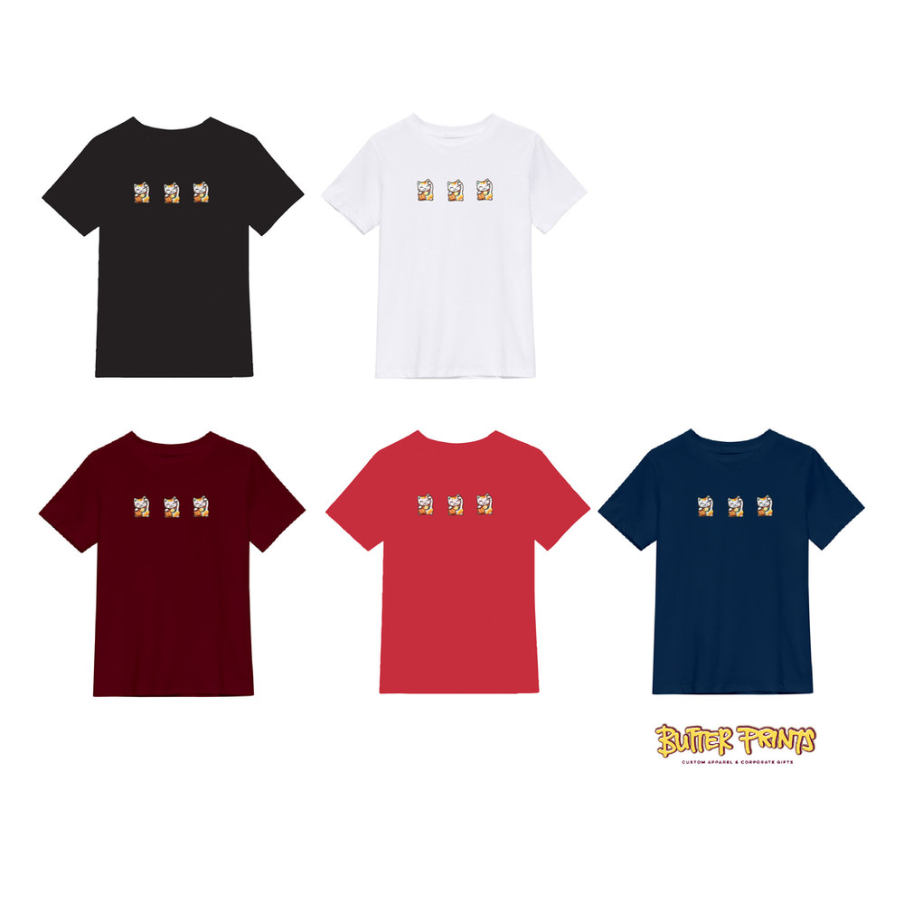 Lucky Cats T-shirt (with print name option), view 3