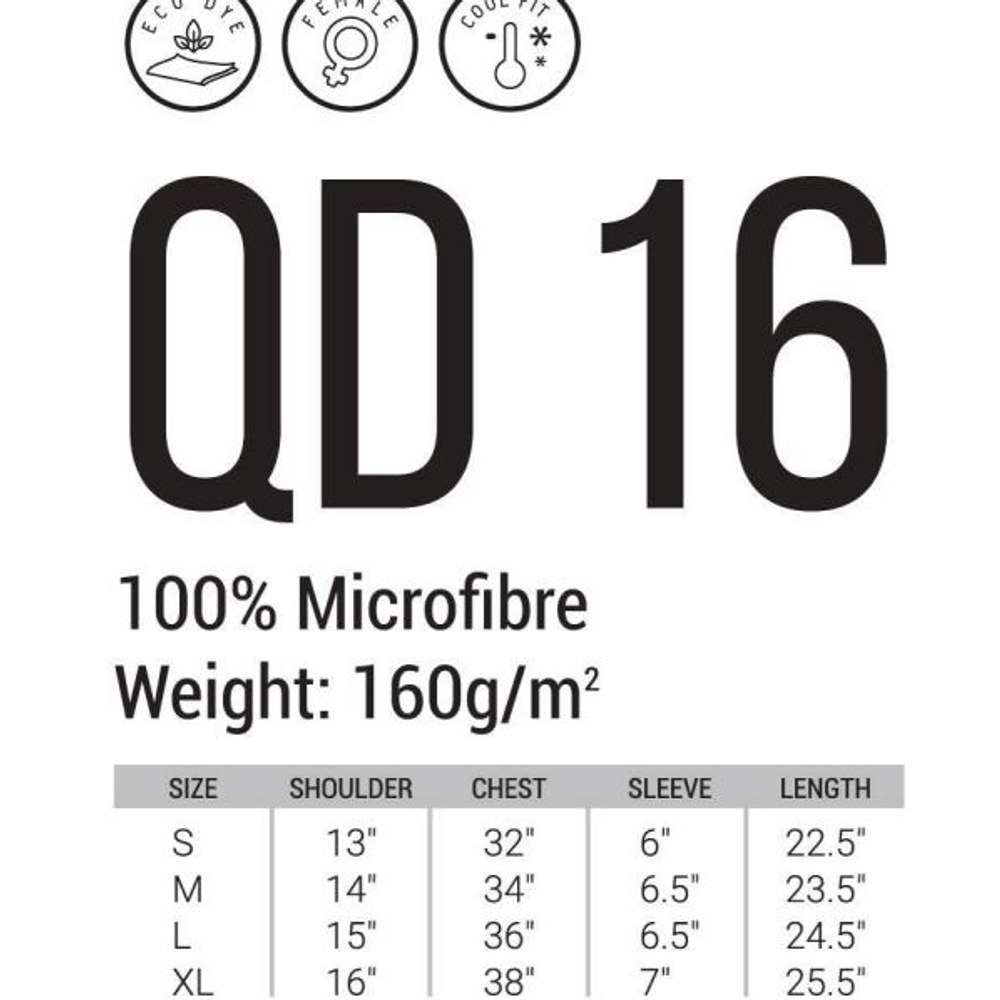 QD16 Drifit Polo Collared T-shirts FEMALE (OS) 160 gsm, view 3